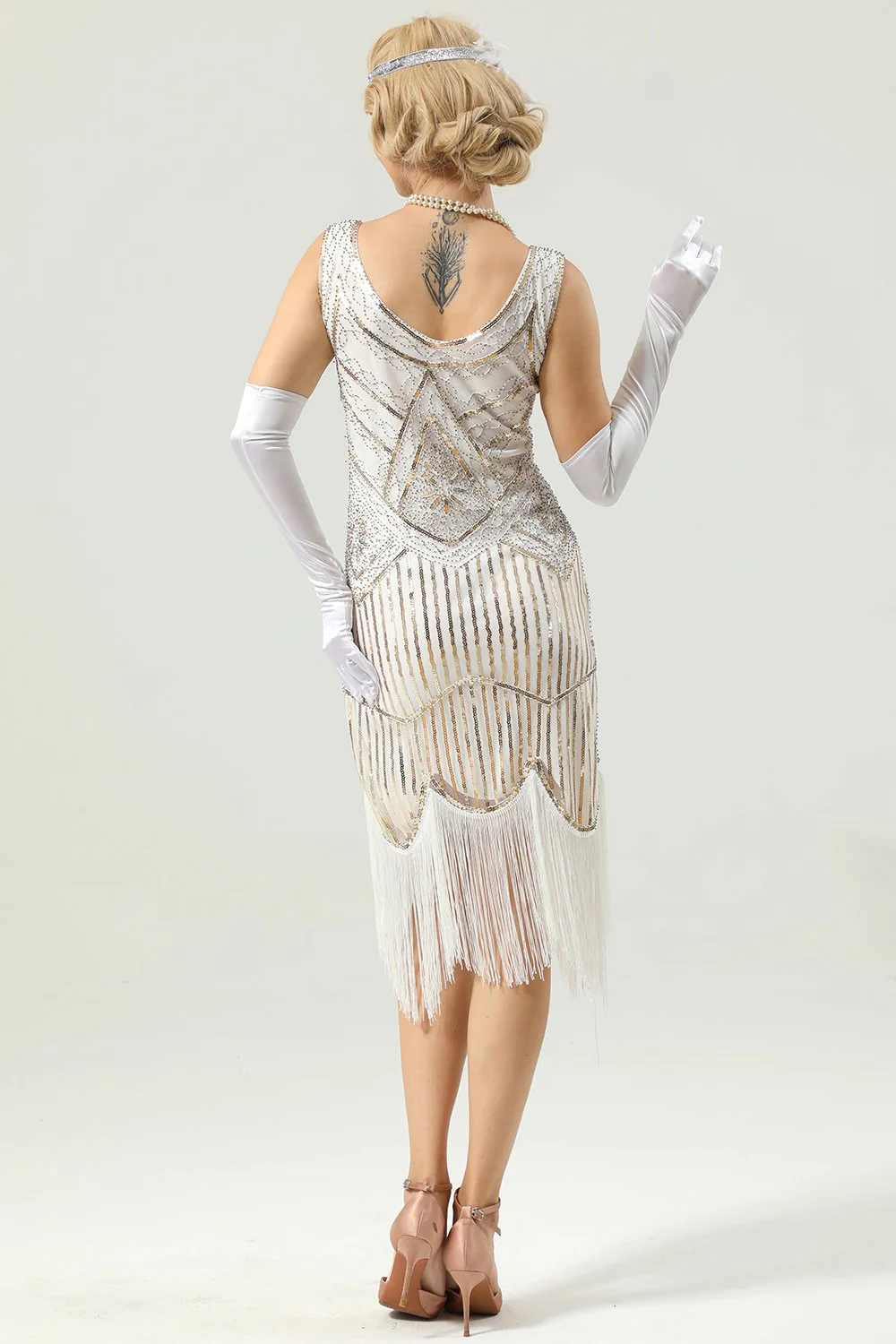 1920 Retro Sequin Fringe Dress - Image 2