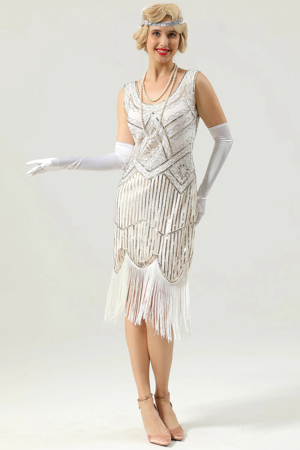 1920 Retro Sequin Fringe Dress - Image 3