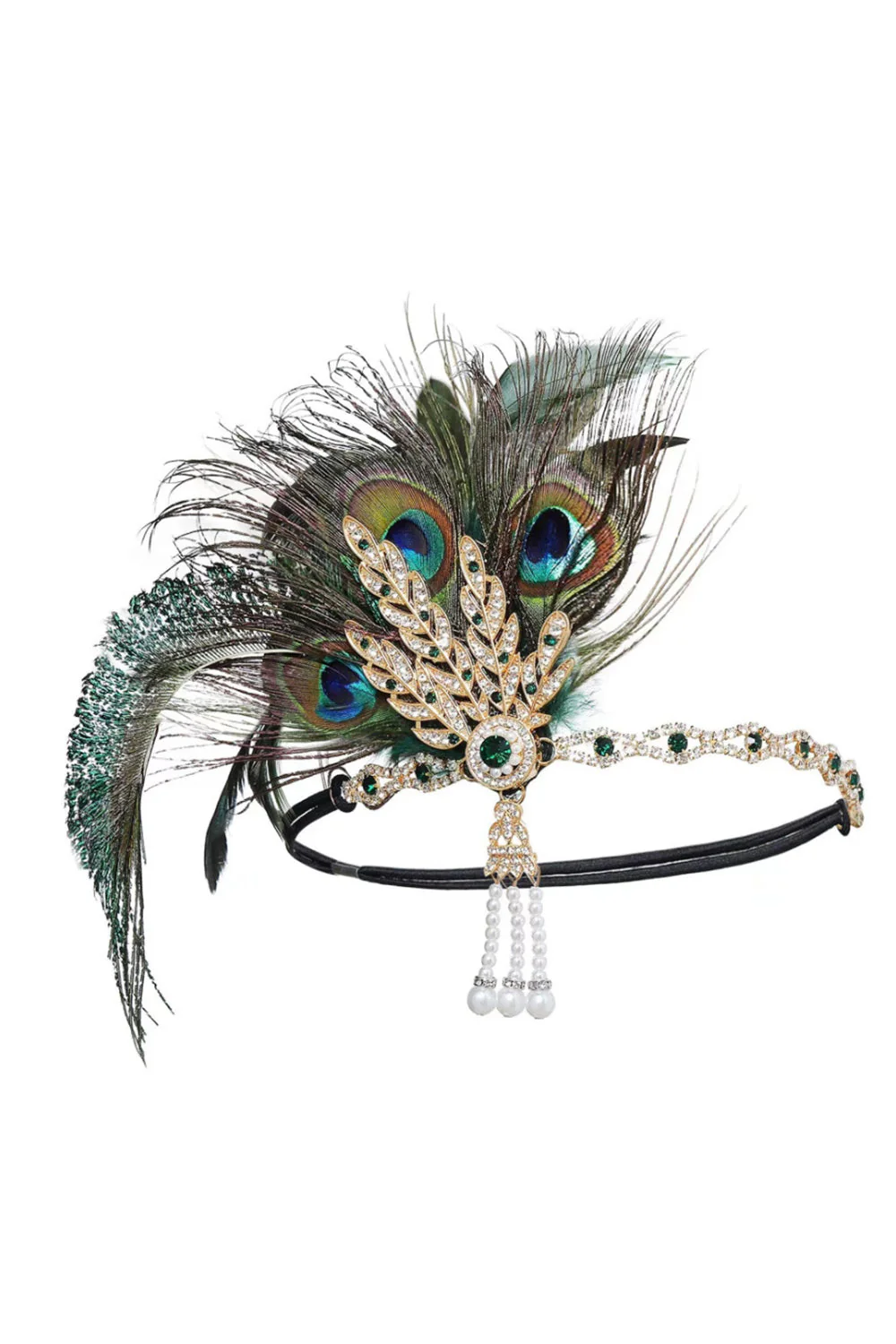 1920s Flapper Green Five Pieces Accessories Set - Image 2