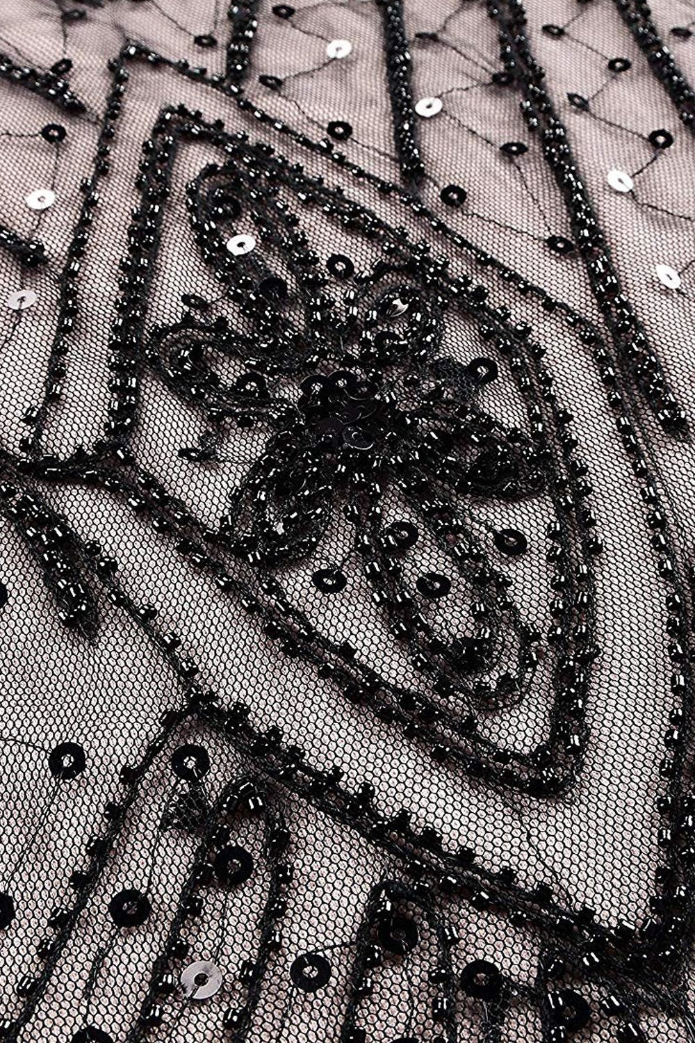 1920s Sequins Flapper Long Dress - Image 3