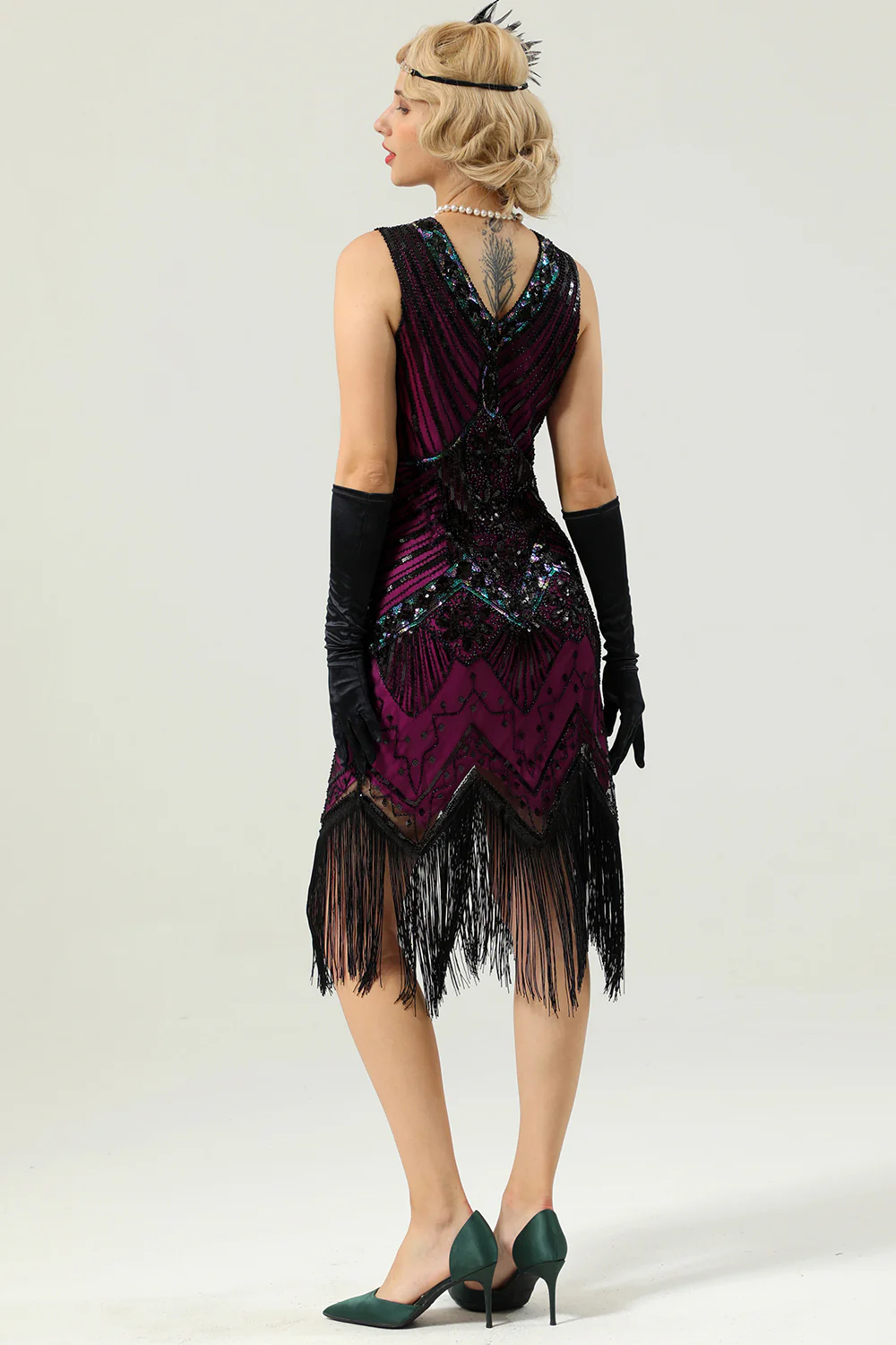 1920s Sleeveless Gatsby Dress - Image 2