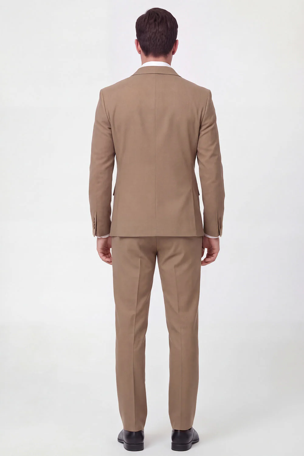 2 Piece Brown One Button Notched Lapel Men's Suits - Image 2