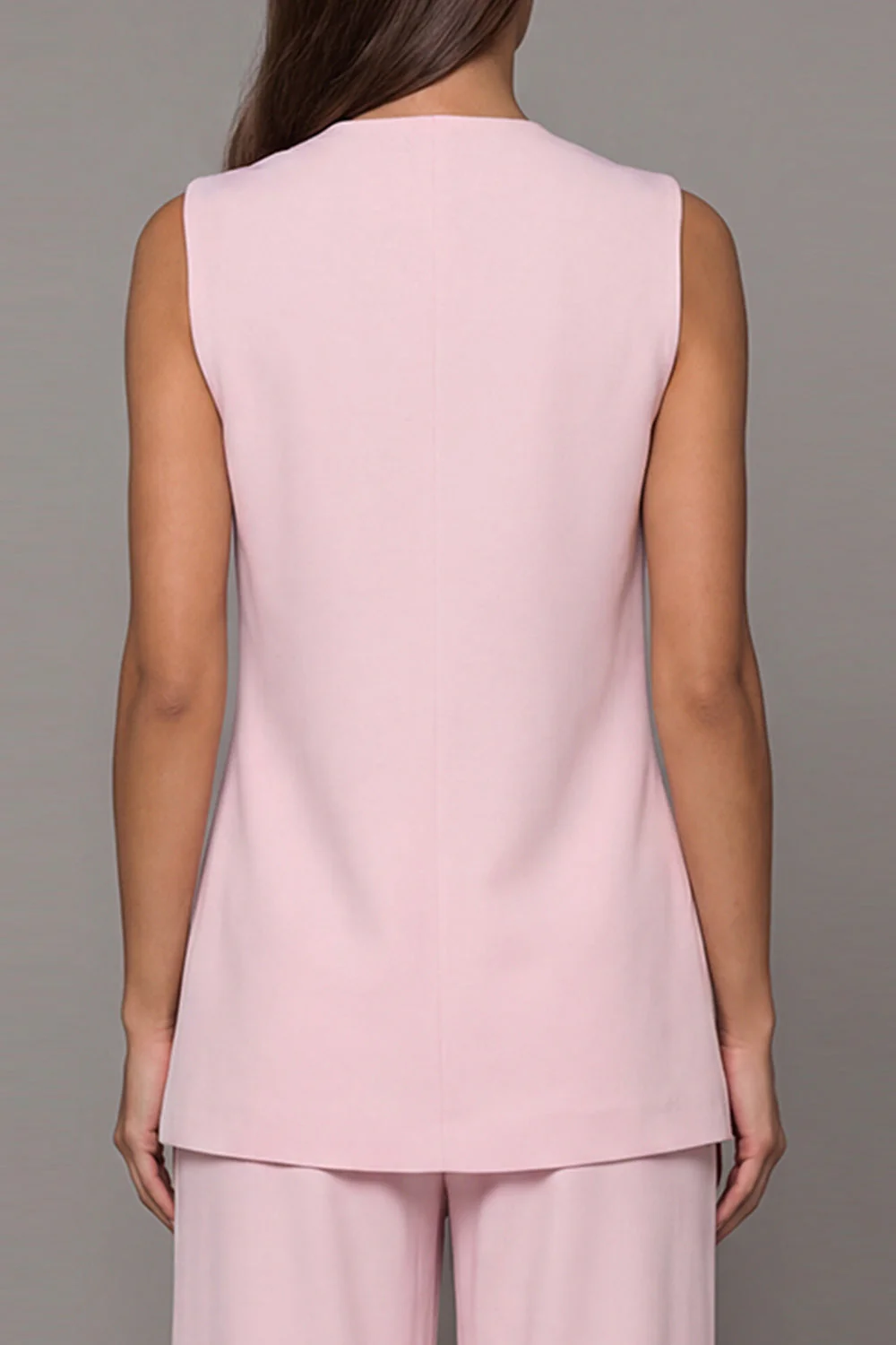2 Piece Pink V Neck Work Suits - Image 4