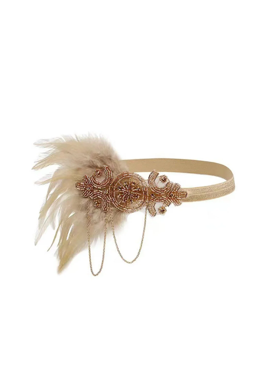 Apricot 1920s Party Accessories Five Pieces Sets - Image 2