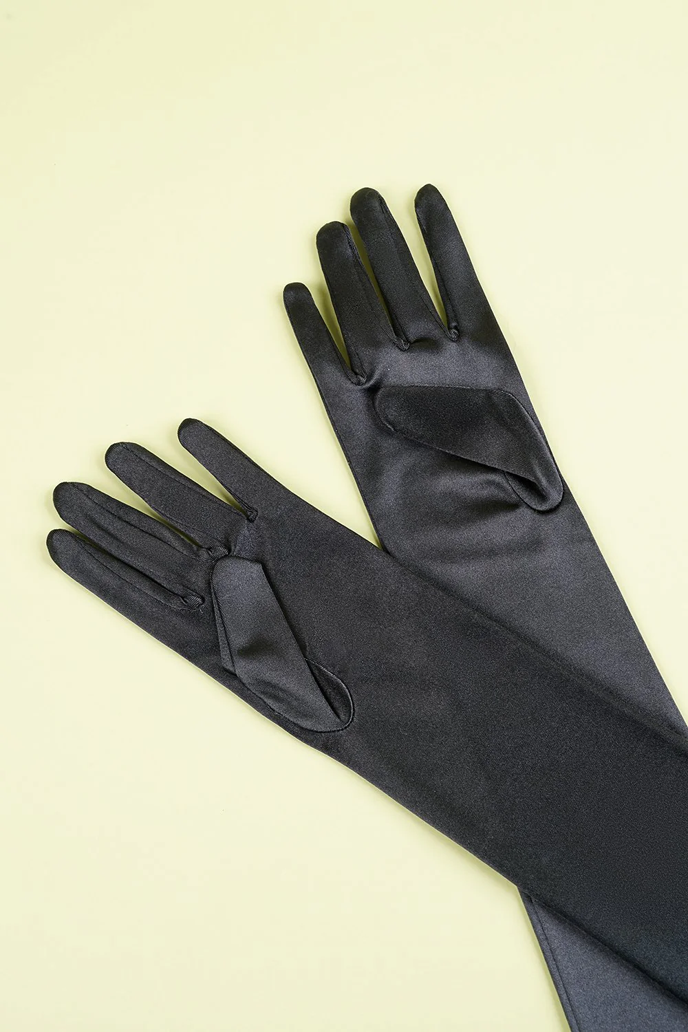 Black 1920s Party Lengthen Gloves - Image 3