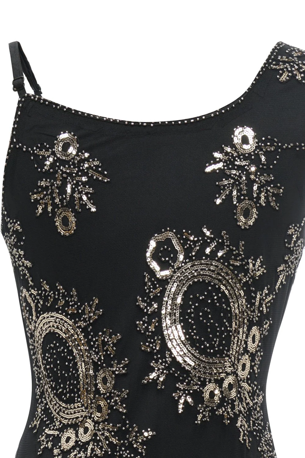 Black Fringe Seuqins Gatsby Dress - Image 6