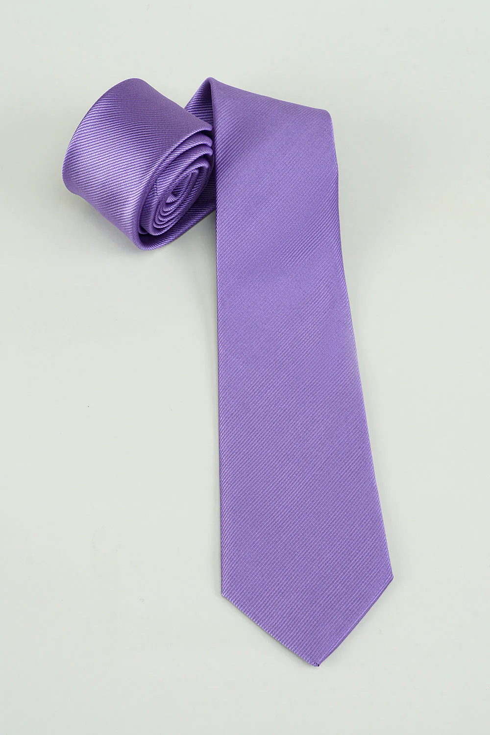 Black Solid Satin Party Tie - Image 5
