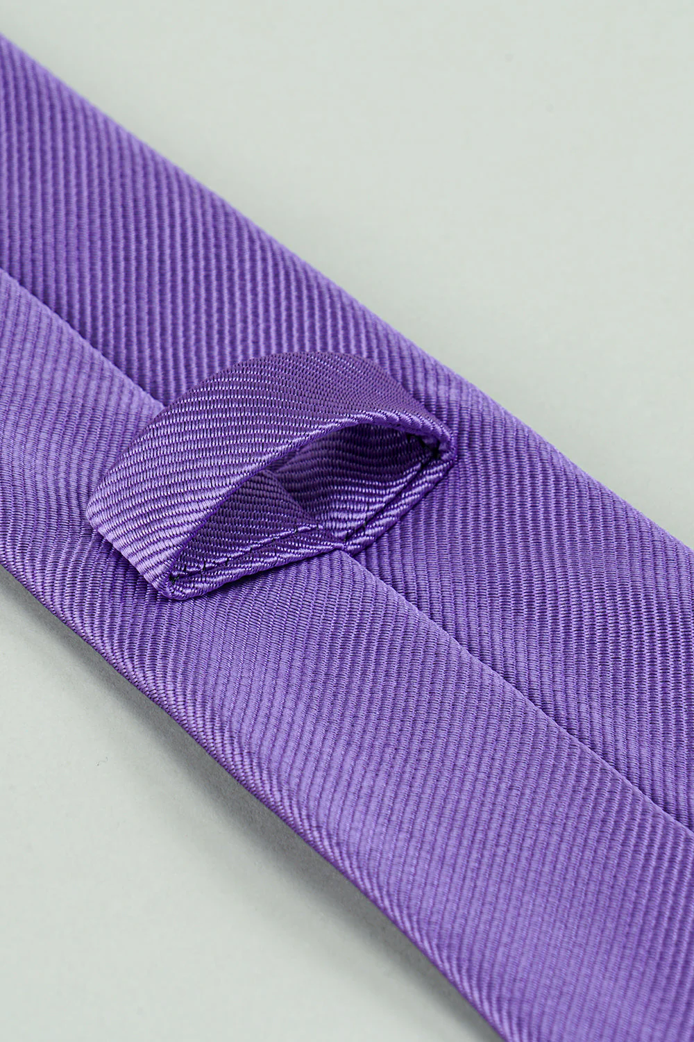 Black Solid Satin Party Tie - Image 7