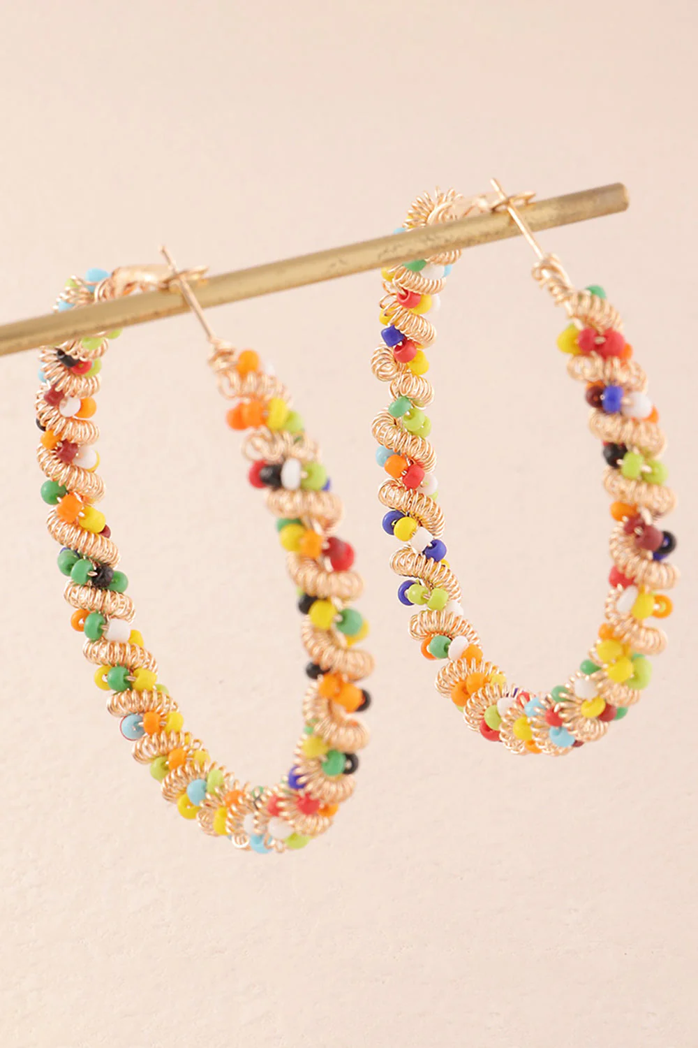 Colorful Loop Boho Style Earrings - Image 3