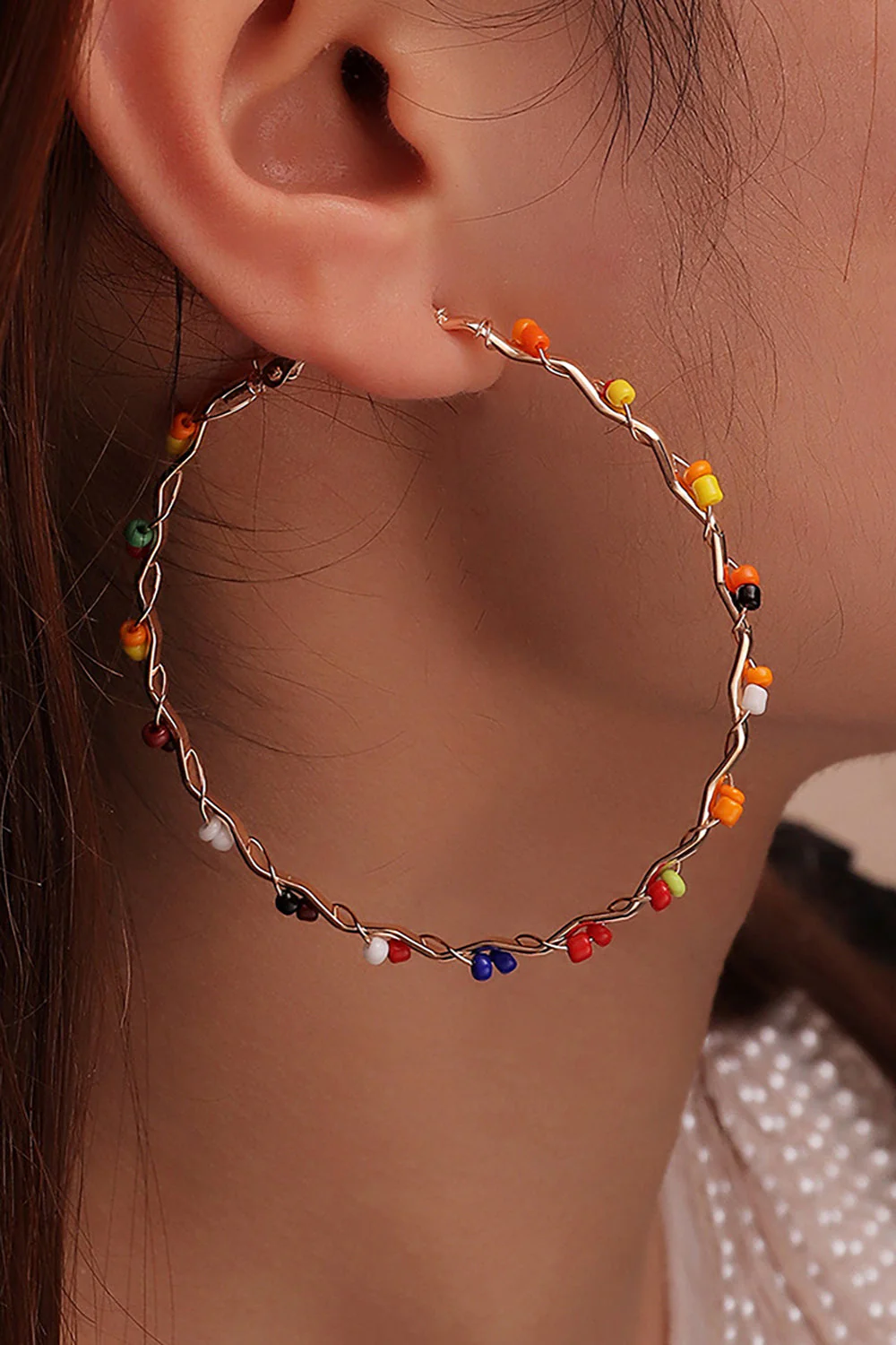 Colorful Loop Boho Style Earrings - Image 7