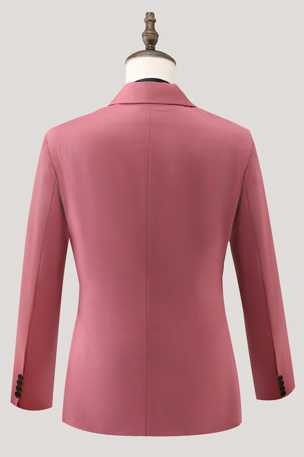 Coral Notched Lapel 3 Piece Single Breasted Men's Prom Suits - Image 2