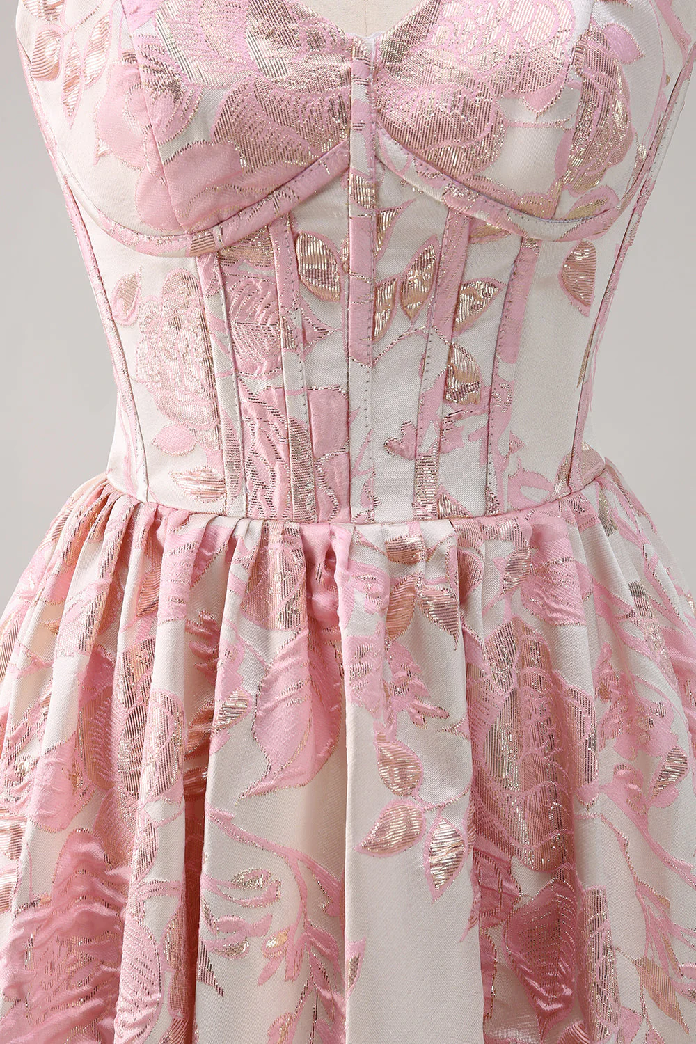 Cute Blue A-Line Sweetheart Brocade Corset Long Prom Dress - Image 12