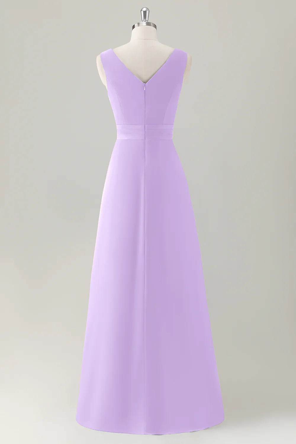 Dark Blue A Line Ruffle Long Bridesmaid Dress with Slit - Image 24
