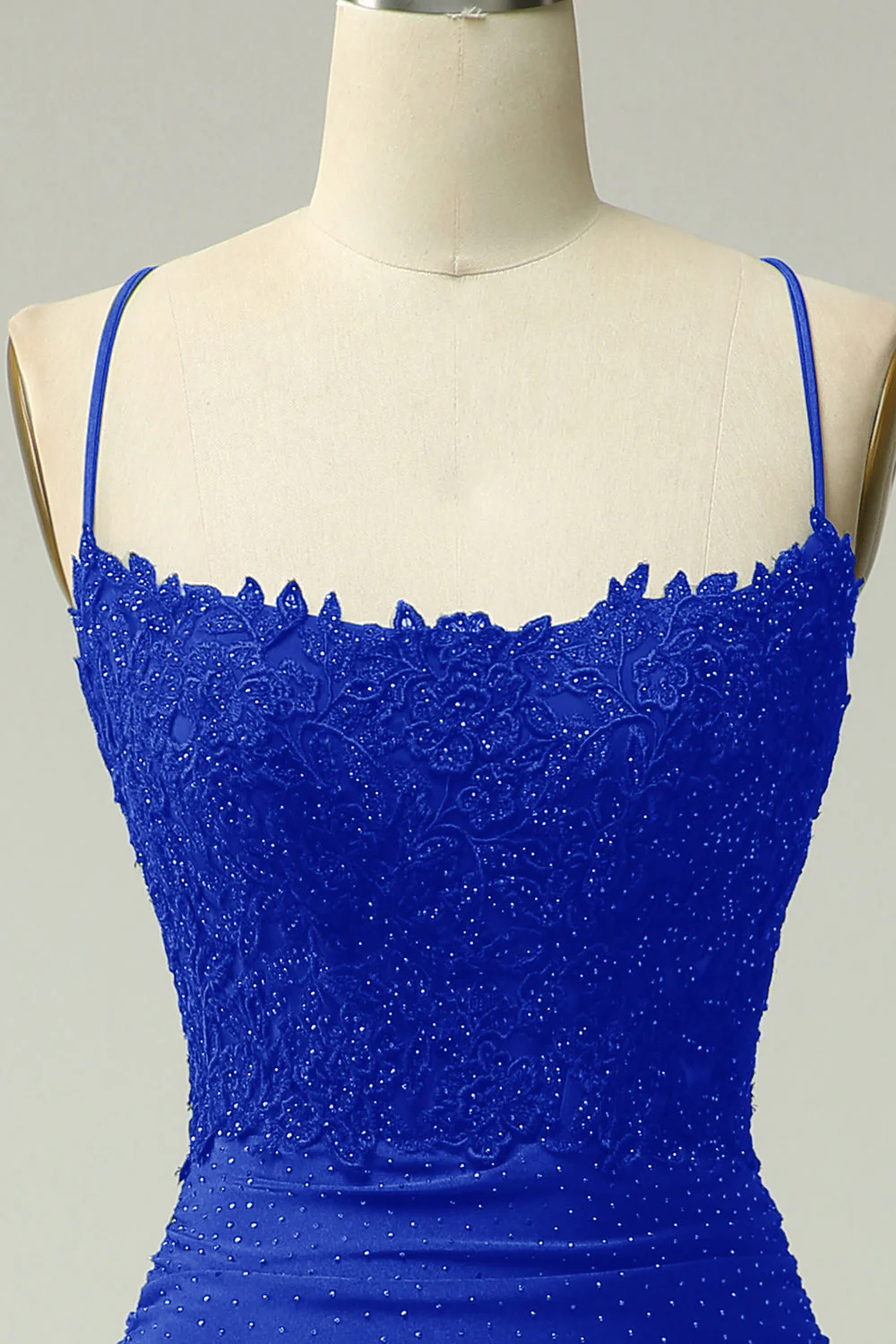 Dark Green Mermaid Halter Long Prom Dress with Appliques Beading - Image 10