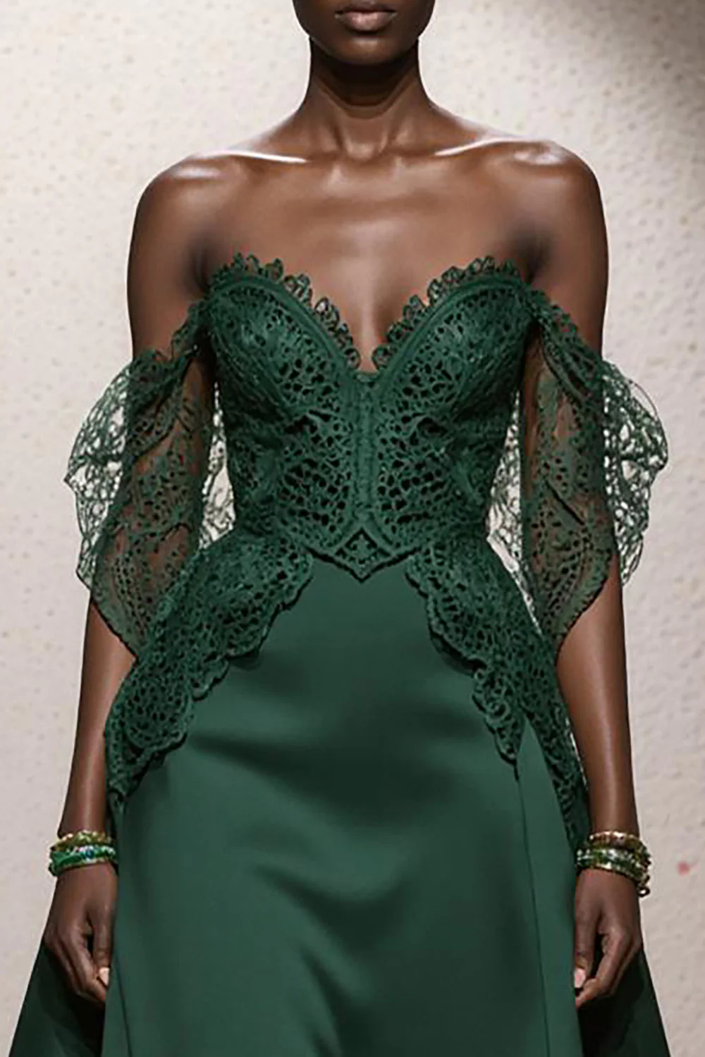 Dark Green Sweetheart A-Line Long Military Ball Dresses with Appliques - Image 3