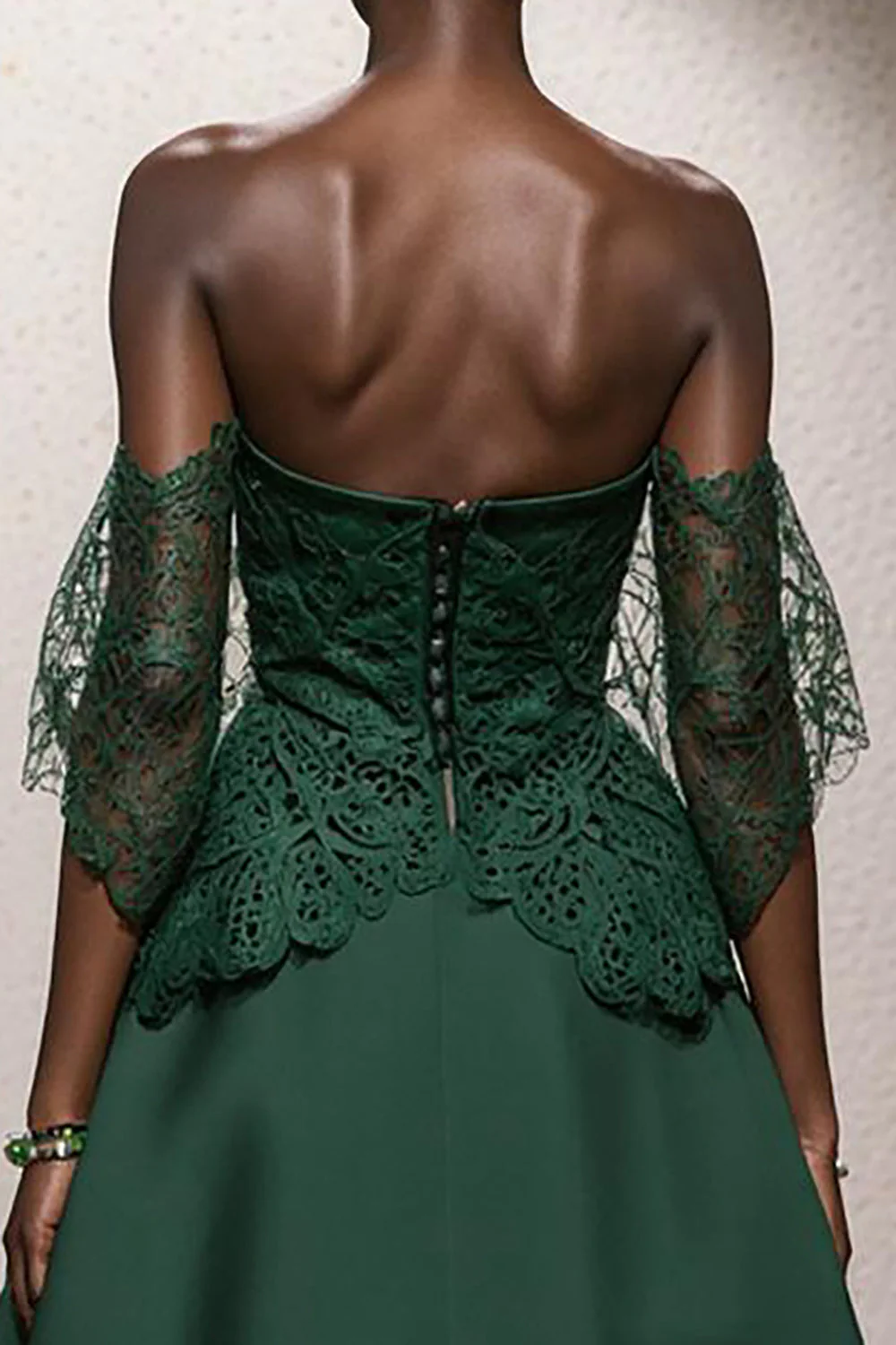 Dark Green Sweetheart A-Line Long Military Ball Dresses with Appliques - Image 4