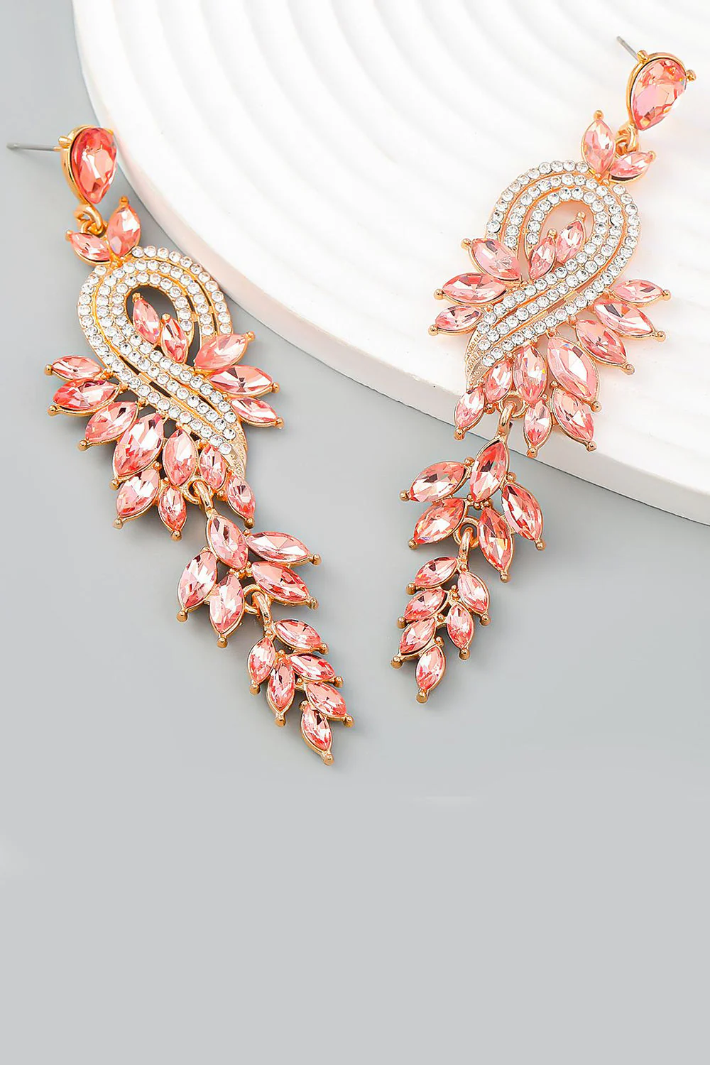 Earrings With Beadings and Rhinestones - Image 10