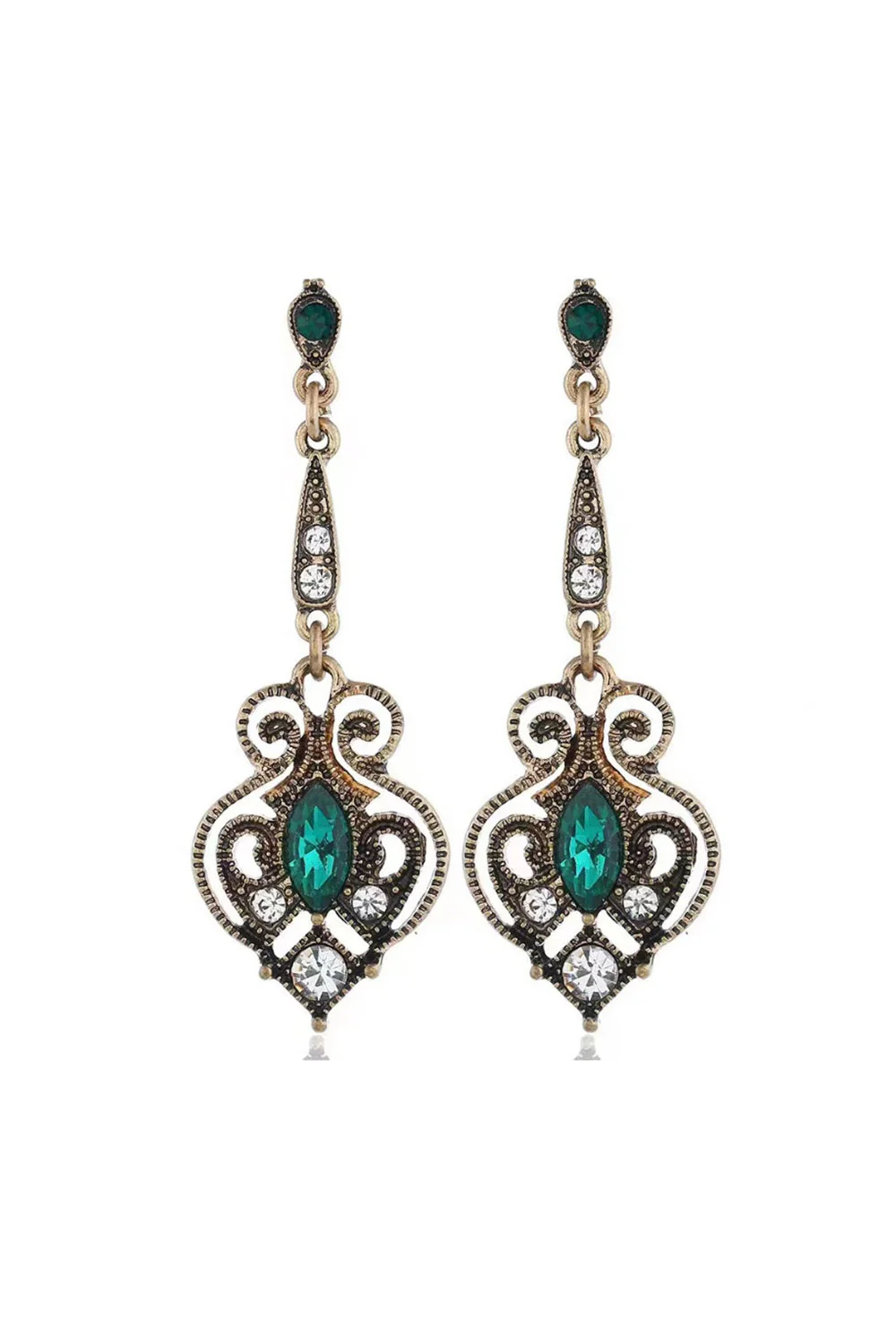 Green Four Pieces 1920s Party Accessories Sets - Image 2