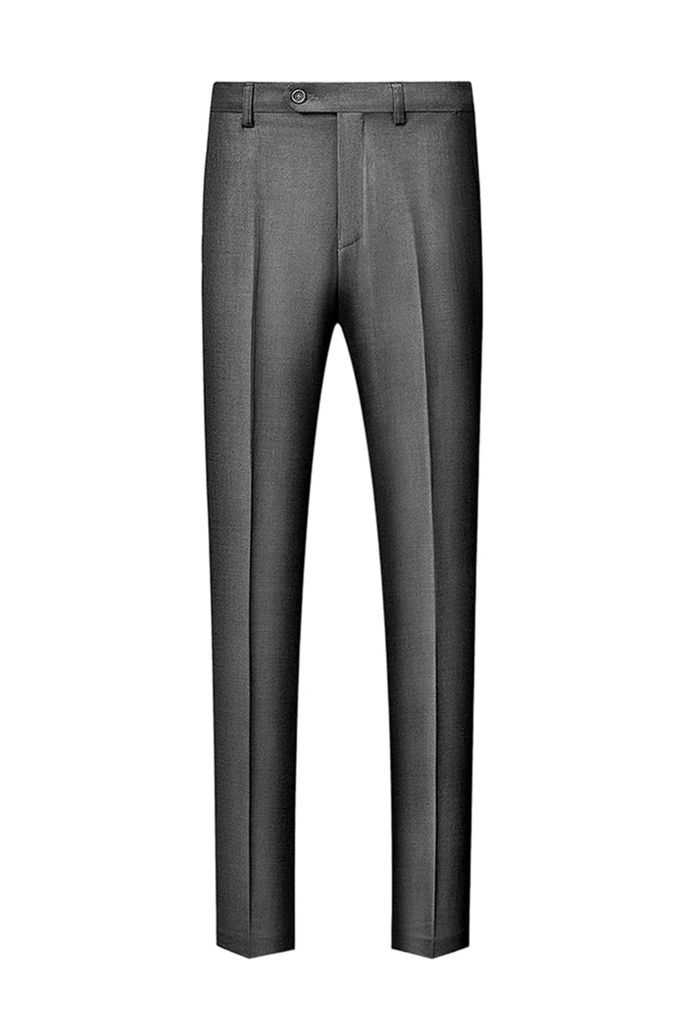 Grey Shawl Lapel Single Breasted Men's Suits - Image 4