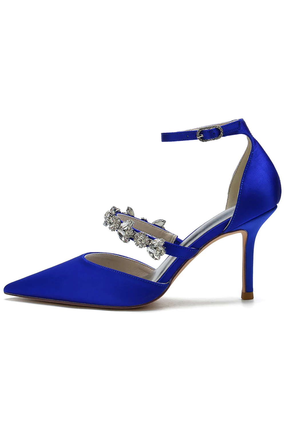 Ivory Rhinestone Pointed High Heels - Image 2