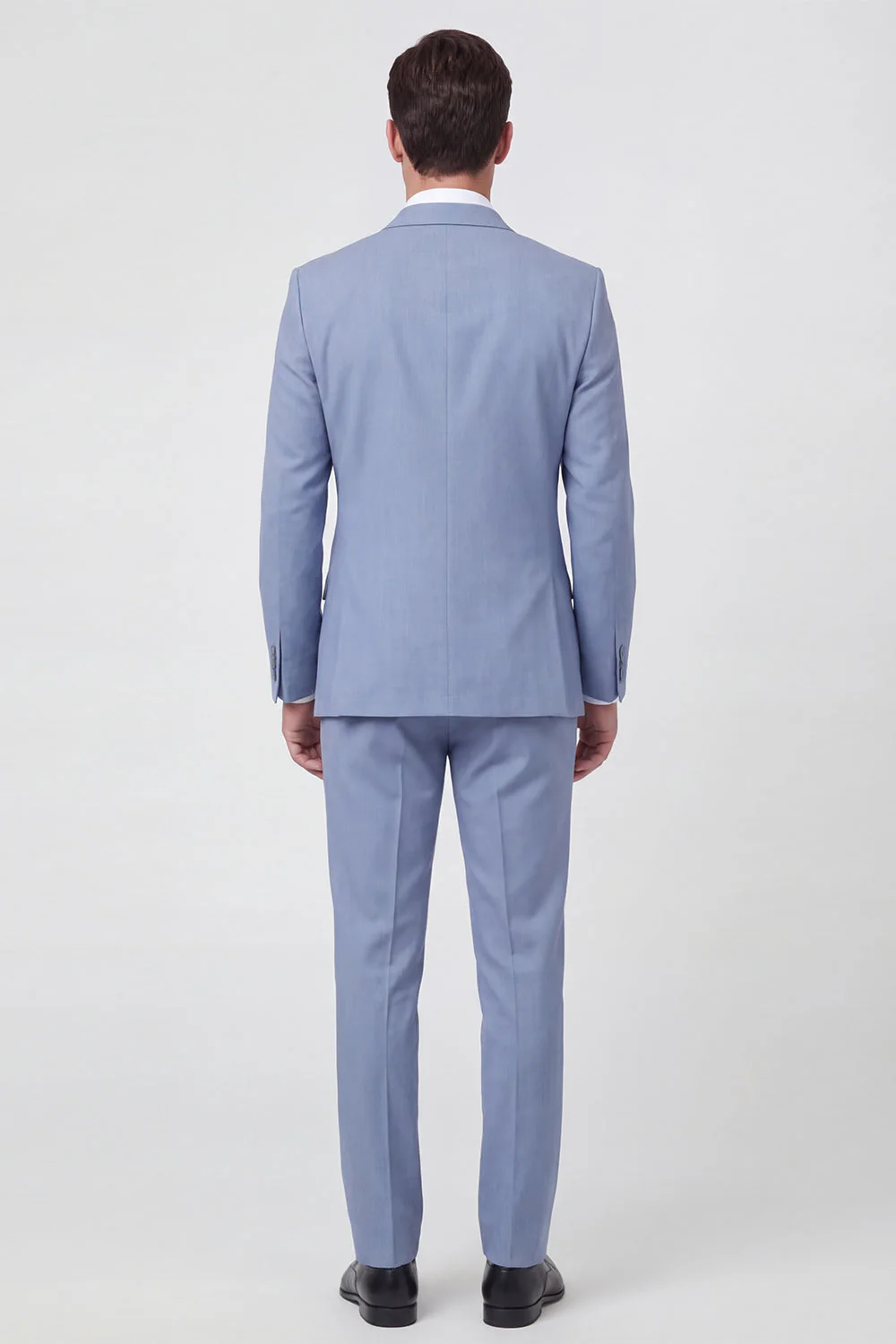 Light Blue Shawl Lapel Single Breasted 2 Piece Men's Wedding Suits - Image 2