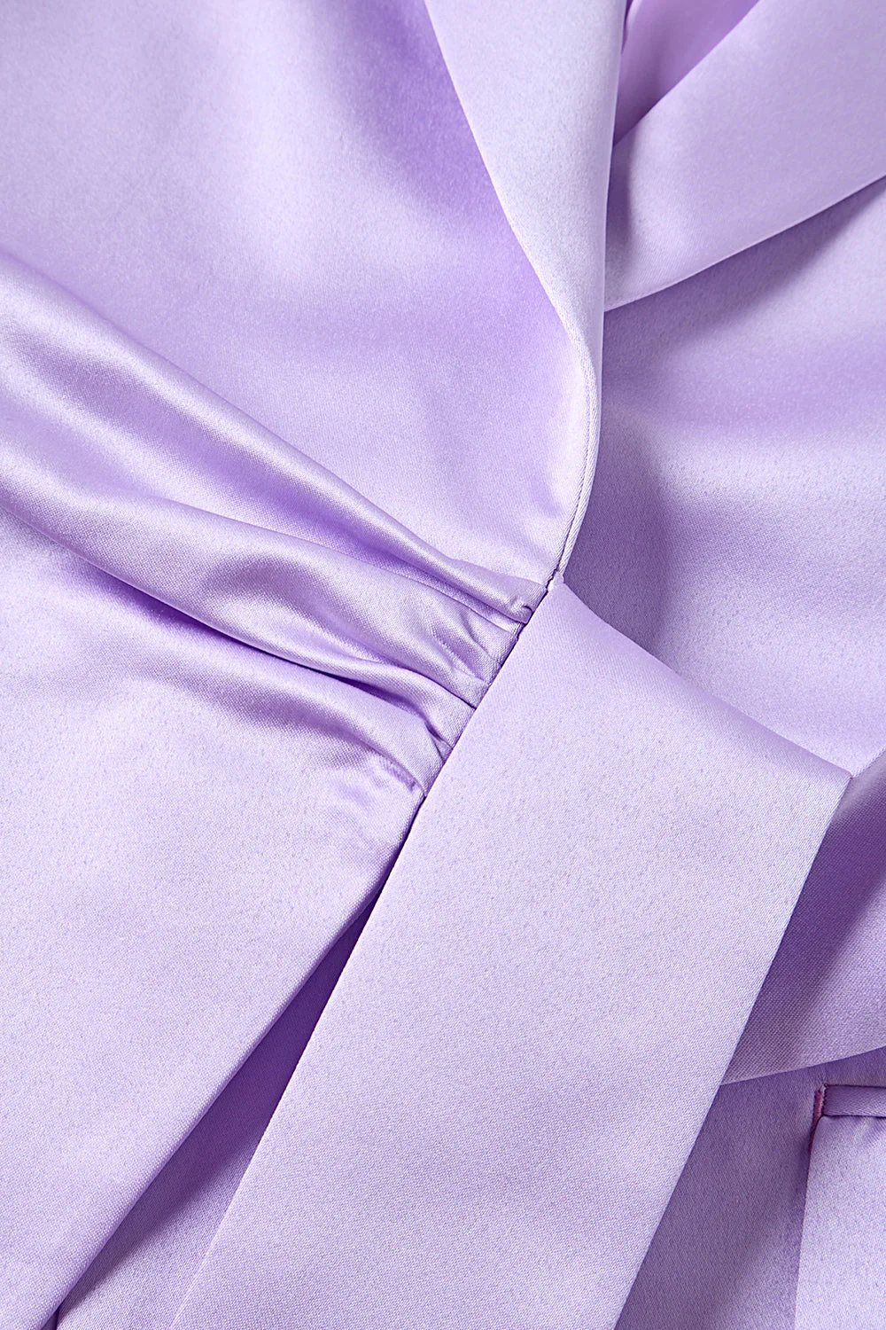 Lilac Notched Lapel Slim Fitted Women's Blazer - Image 7