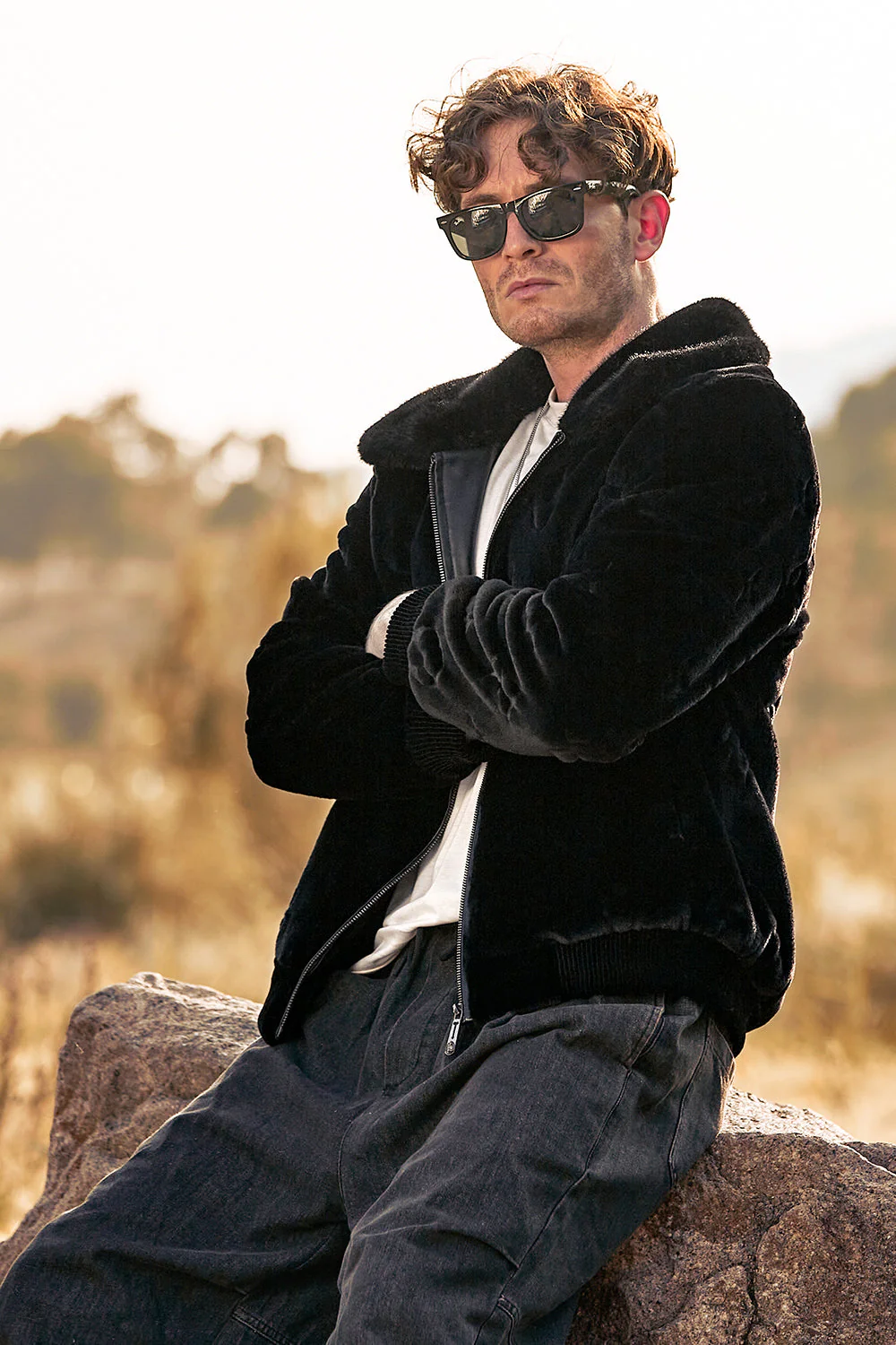 Luxury Faux Fur Winter Thickened Hooded Men's Coat - Image 6