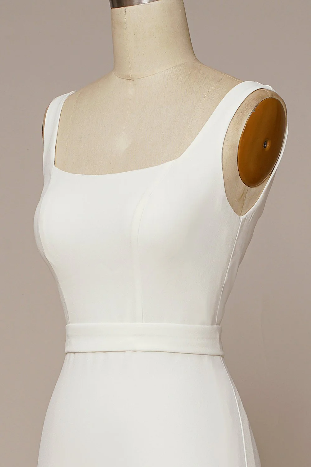 Mermaid Square Neck Wedding Dress - Image 6