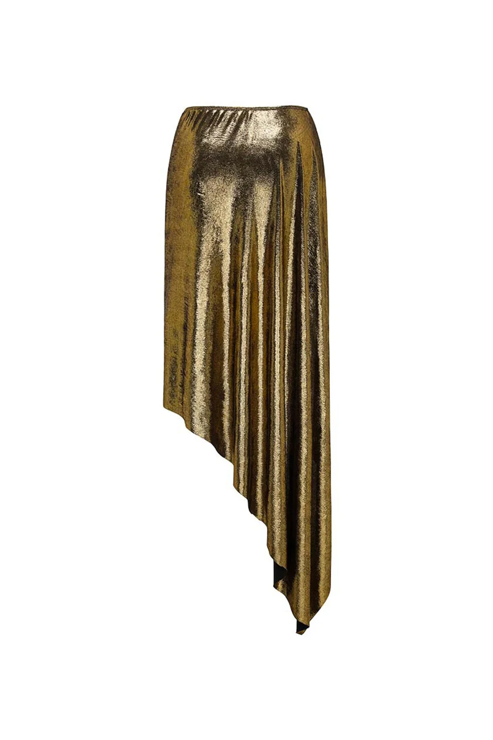Metallic Golden 2 Piece V-Neck 3D Flowers Swimsuit with Beach Dress - Image 5