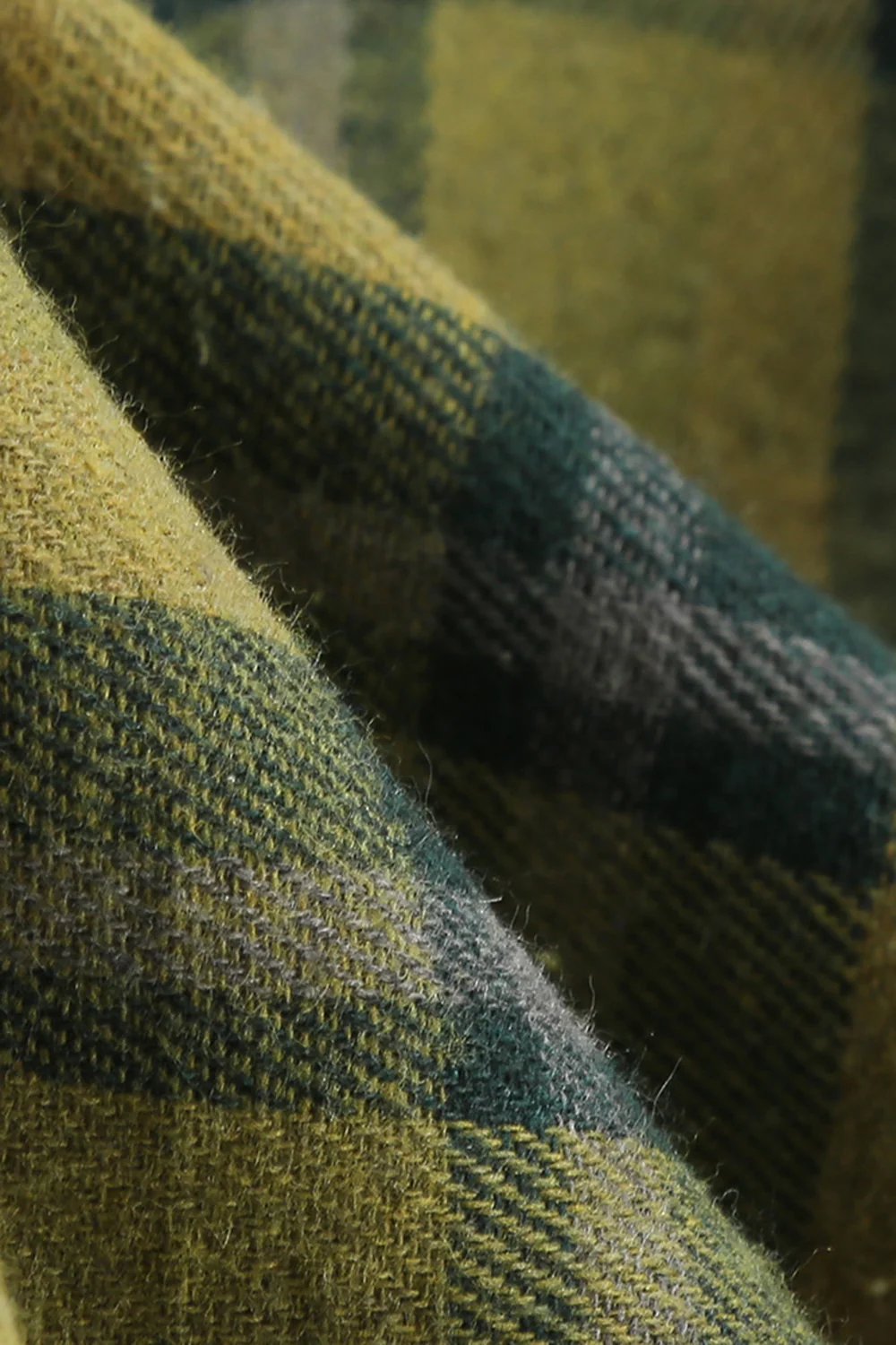 Off The Shoulder Green Grid Vintage 1950s Dress - Image 5