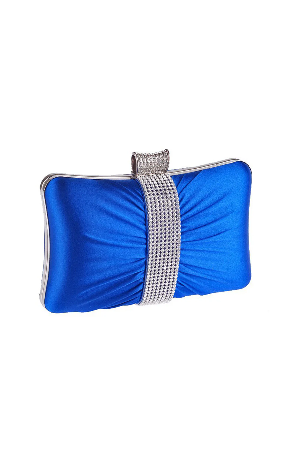 Portable Black Rhinestones Clutch Bag - Image 4