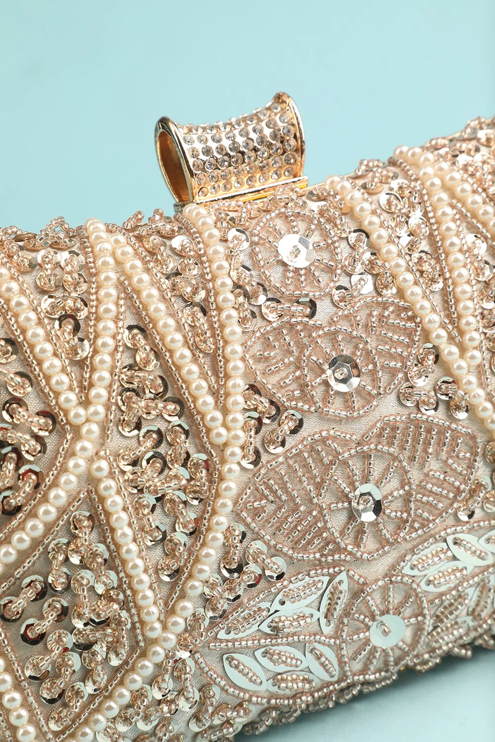 Reto Pearl Embroidery Handbag - Image 3