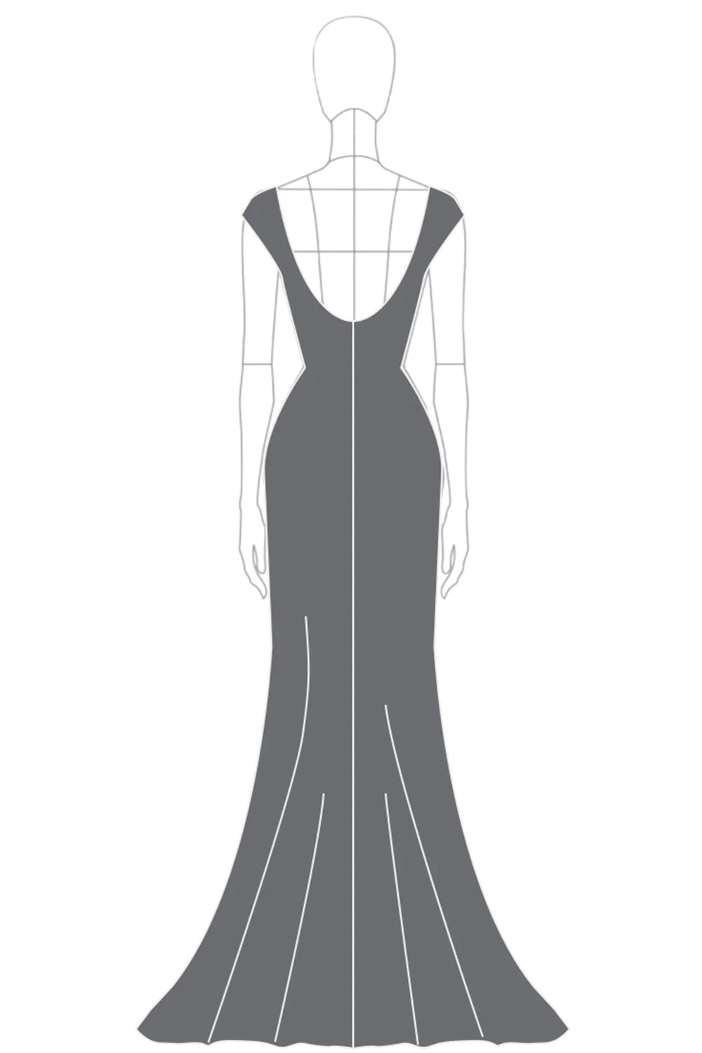 Sheath Dark Grey Off the Shoulder Metallic Satin Fommal Dress - Image 3