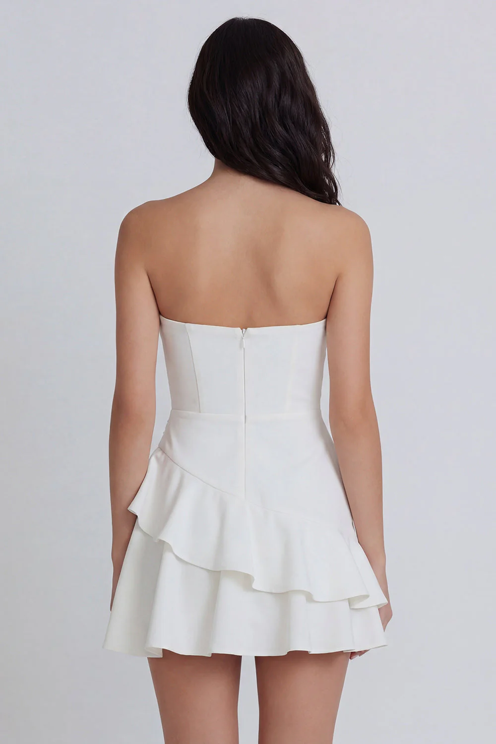 Sweetheart A-Line Ruched Short Graduation Dress with Ruffles - Image 2