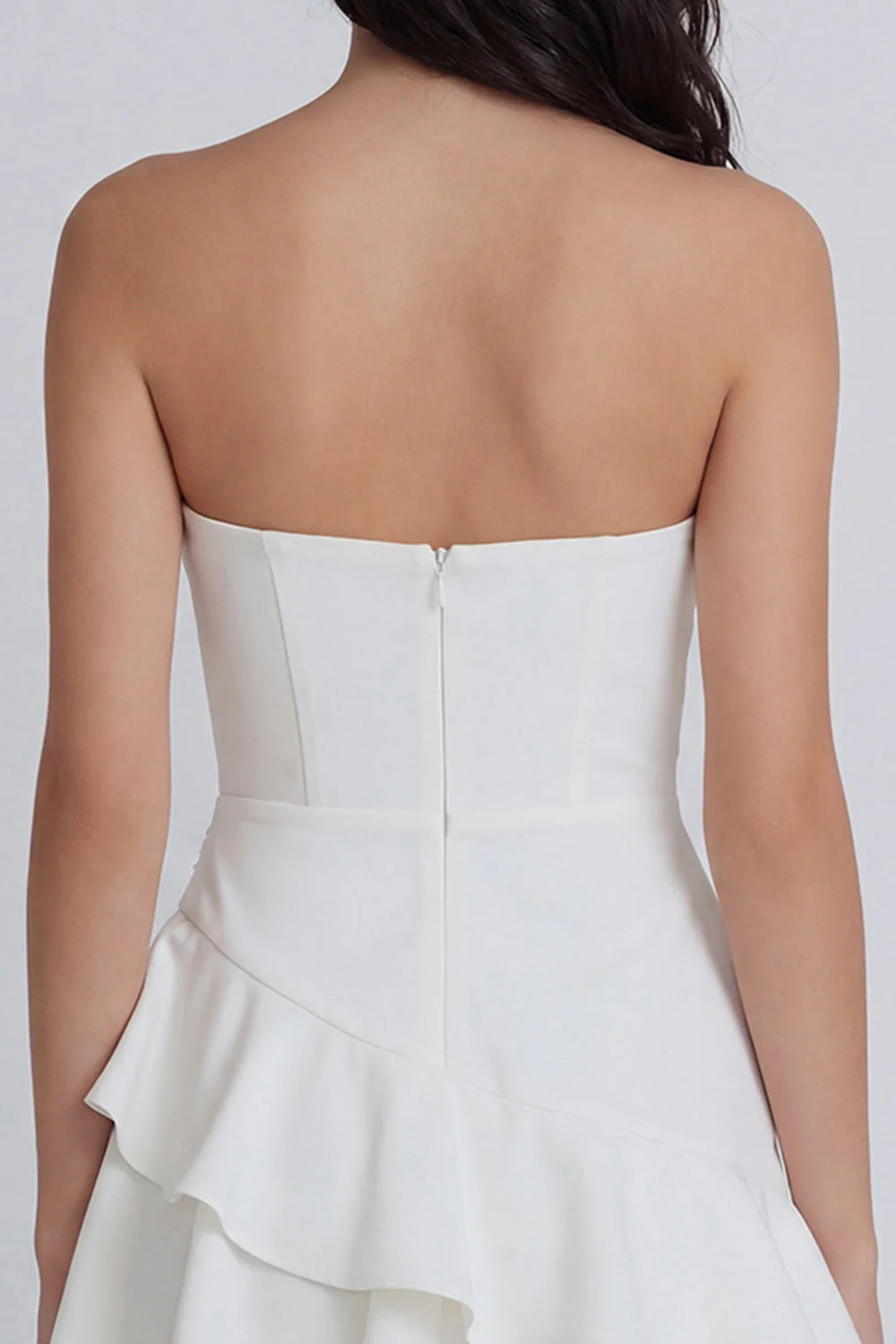 Sweetheart A-Line Ruched Short Graduation Dress with Ruffles - Image 4