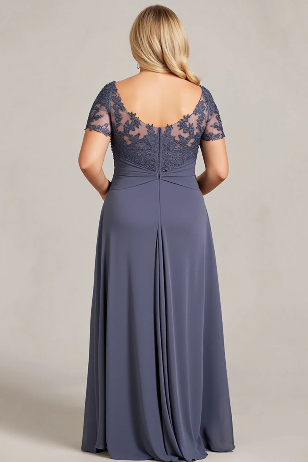 Twilight Chiffon Lace Plus Size Mother of the Bride Dress - Image 2