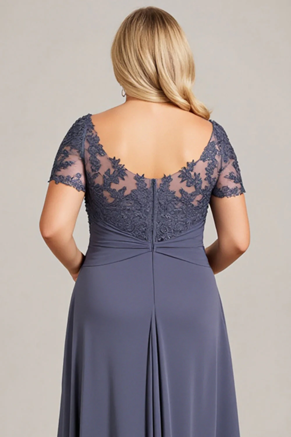 Twilight Chiffon Lace Plus Size Mother of the Bride Dress - Image 5