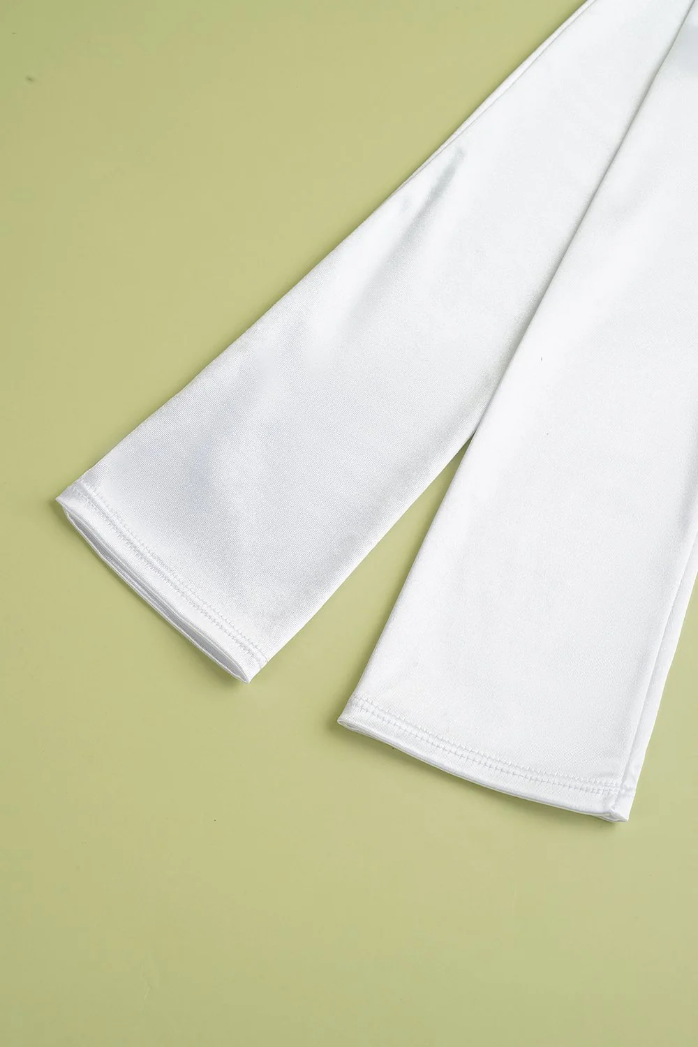 White 1920s Party Lengthen Gloves - Image 4