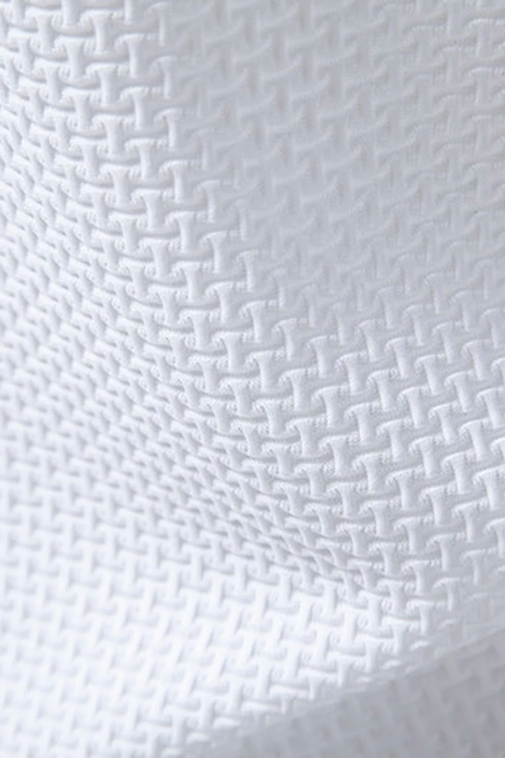 White Short Sleeves Waffle Men's Casual Polo Shirt - Image 6